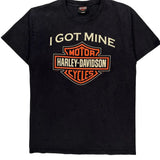 Harley Davidson Graphic T-Shirt - Small Black Cotton