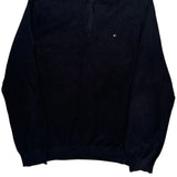 Tommy Hilfiger 1/4 Zip - 2XL Black Cotton