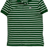 Nike Striped Polo Shirt - Medium Green Cotton