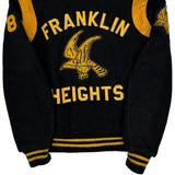 Franklin Heights Delong College Varsity Jacket - XS Black Wool