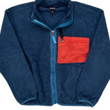 Age 7-8 Synchilla Patagonia Fleece Jacket - Small Blue Polyester