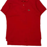 Lacoste Izod Polo Shirt - Medium Red Cotton