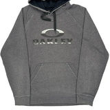 Oakley Hoodie - Large Gray Cotton Blend