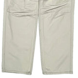Unbranded Cargo Trousers - 34W 30L Beige Cotton
