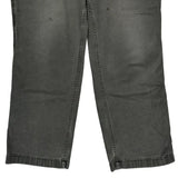 Carhartt Double Knee Carpenter Pants - 34W 31L Gray Cotton