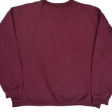 Starter Sweatshirt - Large Burgundy Cotton