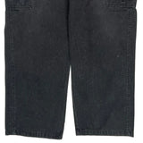 Wrangler Cargo Trousers - 36W 30L Black Cotton