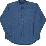 Blake Ralph Lauren Checked Shirt - XL Blue Cotton