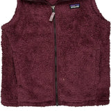 Age 12 Patagonia Vest - Large Burgundy Polyester