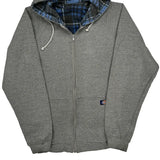 Dickies Flannel Lined Hoodie - Medium Gray Cotton Blend