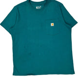 Carhartt T-Shirt - XL Green Cotton