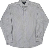 Polo By Ralph Lauren Striped Shirt - XL White Cotton