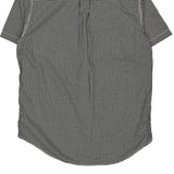 Trim Fit Tommy Hilfiger Checked Short Sleeve Shirt - Medium Black & White Cotton