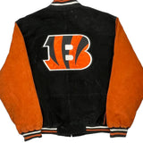 Cincinnati Bengals Nfl Football Varsity Jacket - 2XL Black Suede