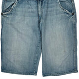 Unbranded Denim Shorts - 34W 12L Light Wash Cotton