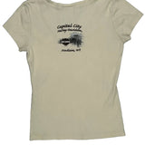 Ride Free Harley Davidson Graphic T-Shirt - Small Beige Cotton