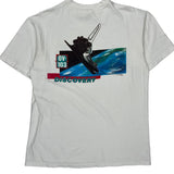Space Shuttle Discovery Hanes Graphic T-Shirt - Large White Cotton