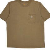 Carhartt T-Shirt - Large Brown Cotton