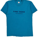 Fruit Of The Loom Single Stitch T-Shirt - Large Blue Cotton