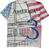 America'S Cup 1992 Hanes Graphic Aop T-Shirt - Large Multicoloured Cotton