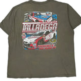 Talladega Superspeedway Fanatics Nascar T-Shirt - 2XL Gray Cotton
