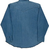 Wrangler Denim Shirt - XL Blue Cotton