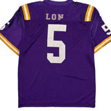 Lsu Tigers Nike Football Jersey - Large Purple Polyester