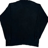 Tees Unlimited Single Stitch Long Sleeve T-Shirt - Large Black Cotton