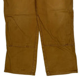 Dickies Double Knee Carpenter Trousers - 34W 31L Brown Cotton