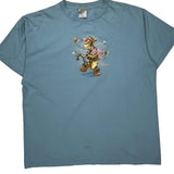 Disney Cartoon T-Shirt - XL Blue Cotton