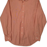 Polo By Ralph Lauren Shirt - Large Orange Cotton