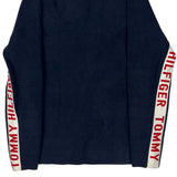 Tommy Hilfiger Branding On Sleeves Tommy Hilfiger Sweater - Medium Navy Cotton