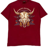 Stuart Florida Harley Davidson Graphic T-Shirt - Large Red Cotton