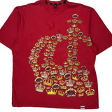 Crown Graphic Sean John Graphic T-Shirt - 2XL Red Cotton