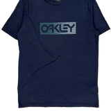 Oakley T-Shirt - Medium Navy Cotton