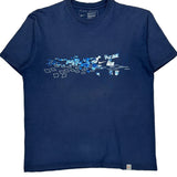Sports Nike Graphic T-Shirt - Medium Blue Cotton