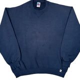 90'S Blank Made In USA Russell Athletic Sweatshirt - XL Navy Cotton