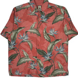 Jamaica Jaxx Floral Hawaiian Shirt - Large Multicoloured Silk