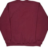 90'S Blank Lee Sweatshirt - XL Burgundy Cotton Blend