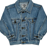 Looney Tunes Acme Clothing Cartoon Denim Jacket - 2XS Blue Cotton