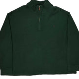 Polo By Ralph Lauren Tall 1/4 Zip - 2XL Green Cotton