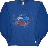 Made In USA Russell Athletic Graphic Sweatshirt - XL Blue Cotton