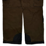 Cat Double Knee Cargo Pants - 32W 30L Black Cotton