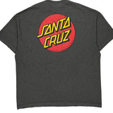 Santa Cruz Graphic T-Shirt - 2XL Gray Cotton