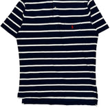 Polo By Ralph Lauren Striped Polo Shirt - Large Navy Cotton