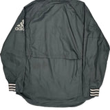 Adidas Windbreaker - Large Gray Polyester