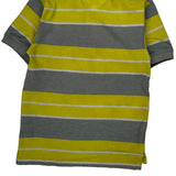 Age 7 Tommy Hilfiger Striped Polo Shirt - Small Gray Cotton