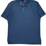 Tommy Hilfiger Polo Shirt - XL Blue Cotton