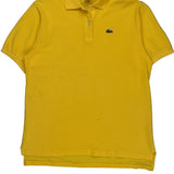 Lacoste Polo Shirt - Large Yellow Cotton