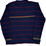 Tommy Hilfiger Striped Long Sleeve Polo Shirt - 2XL Navy Cotton